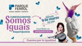 Parque Ferrol celebrará este sábado el Día de la Mujer con la cuentacuentos Raquel Queizás