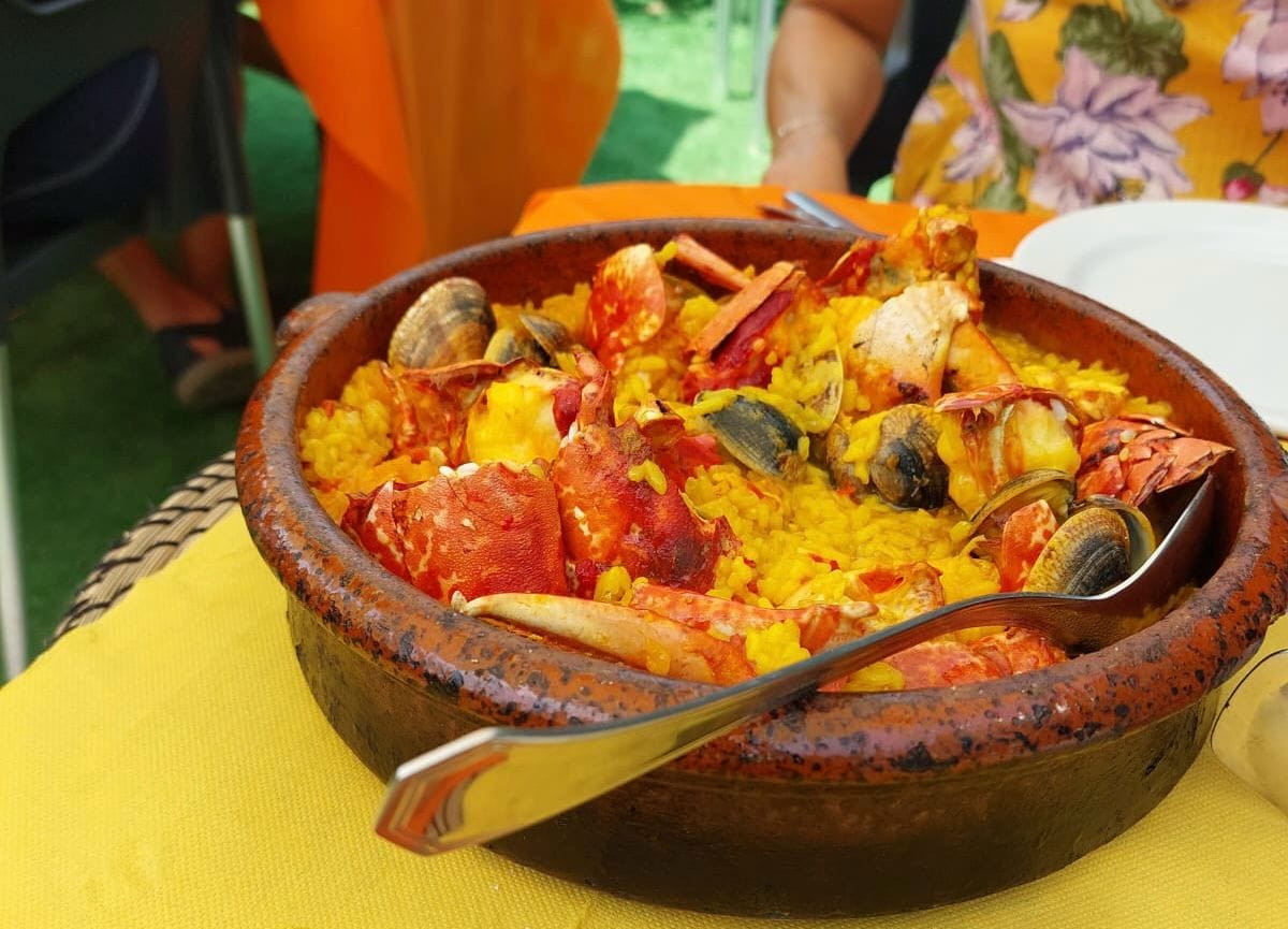 Bogavante con arroz, como así lo denominan ellos, de O’Xe. Foto: Cedida