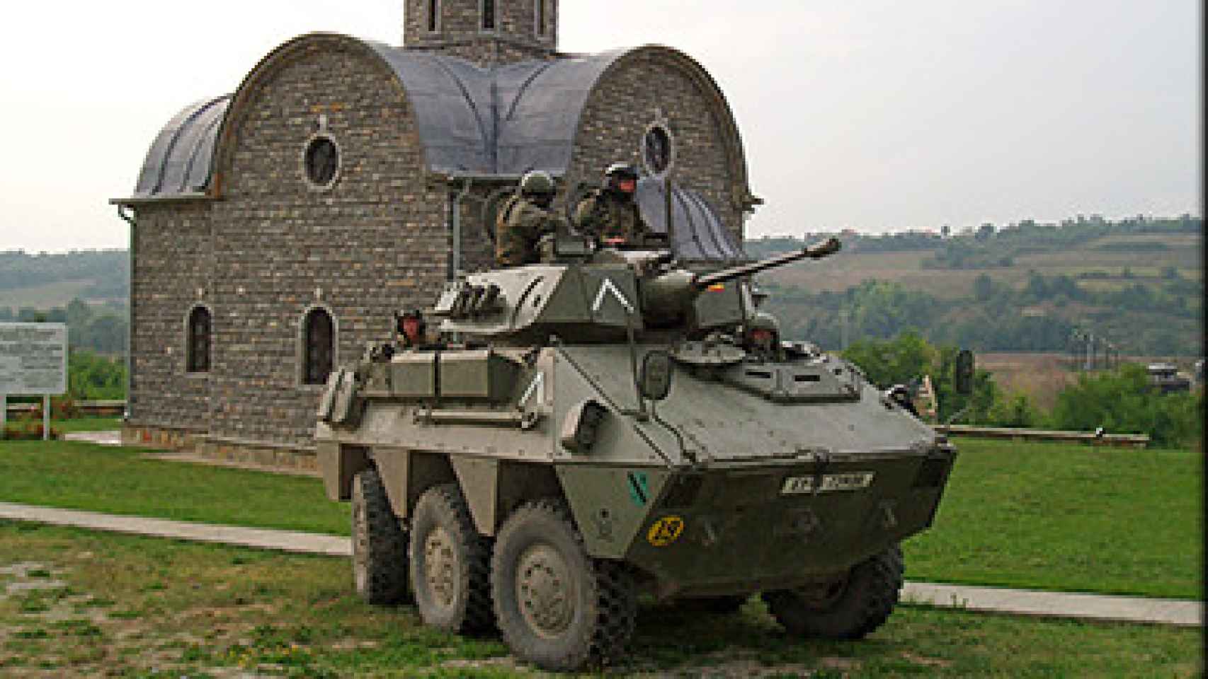 El Regimiento Farnesio en Kosovo.