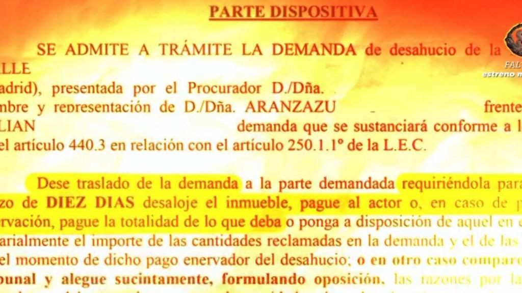 La demanda de desahucio a Julián Contreras, desvelada por 'Así es la vida'