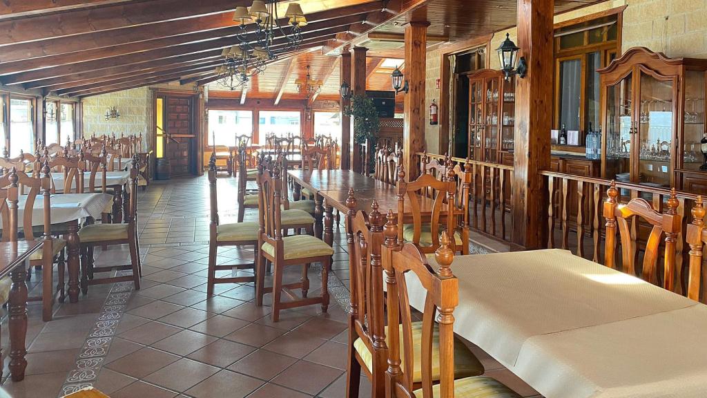 Comedor del Hostal Alba en Villanubla