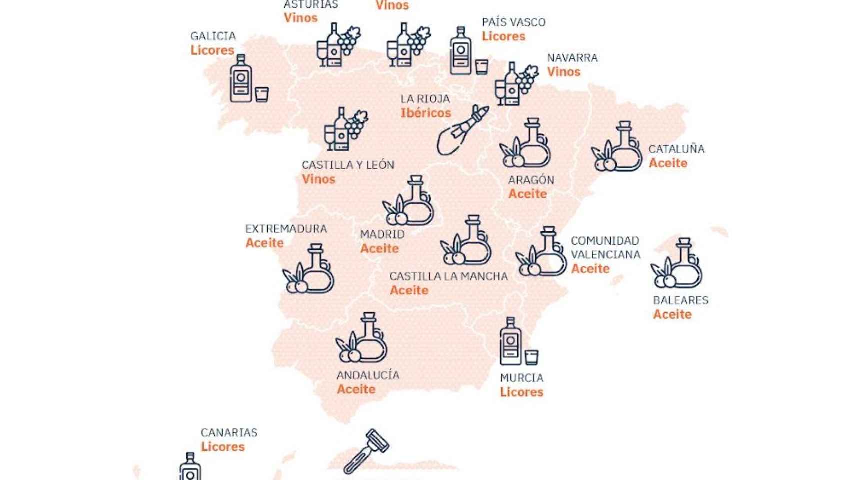 Mapas de los robos en supermercados españoles.