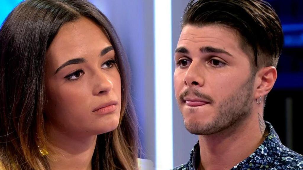 Zaira y Napoli durante su paso por 'Mujeres y hombres y viceversa'.