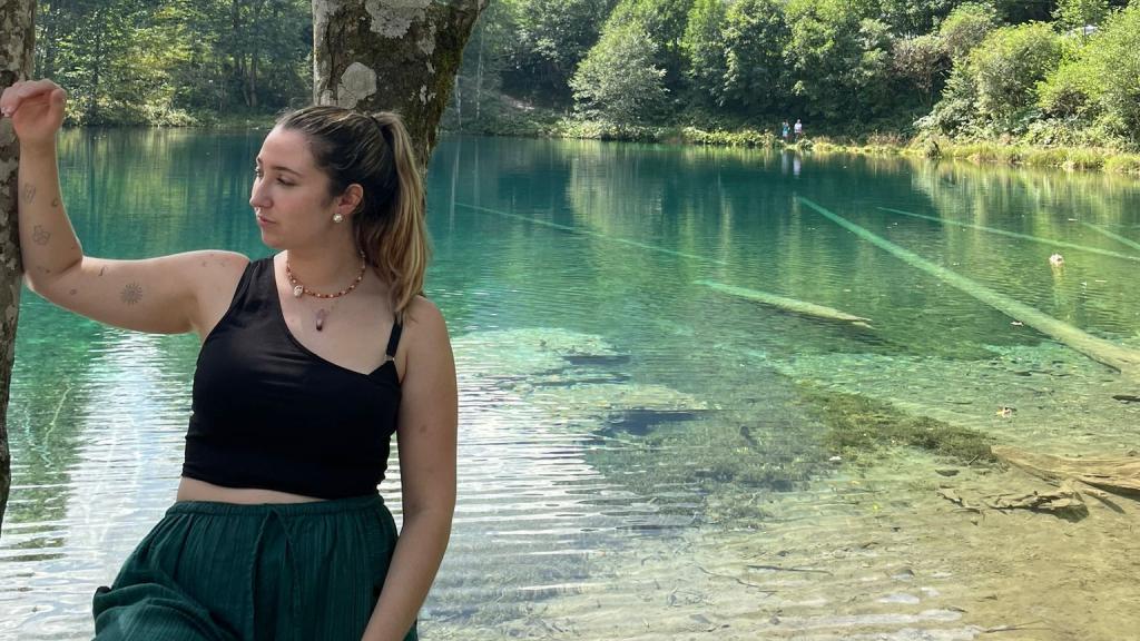 Adriana, durante su viaje a Austria en 2023.