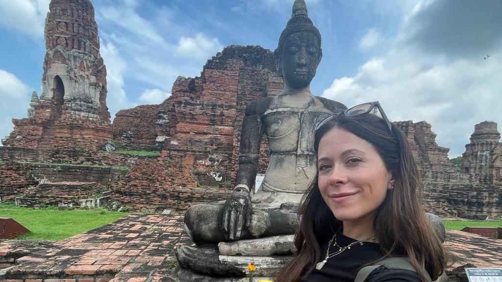 Ana, durante su viaje por el sudeste asiático.