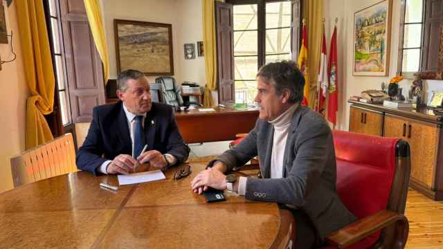 El presidente de la Diputación de Zamora, Javier Faúndez; y el alcalde del Ayuntamiento de Toro, Rafael González