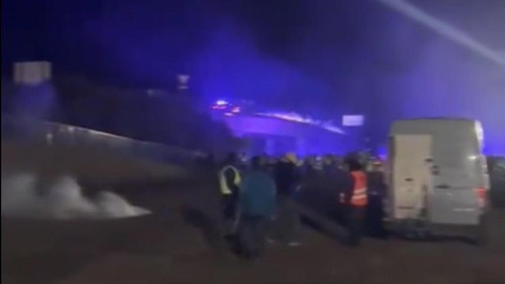 Corte de la A-6 en Castrogonzalo