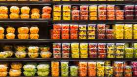 La sección de fruta y verdura de un supermercado