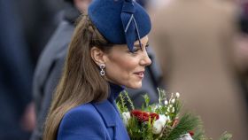 Kate Middleton, en la misa de Navidad de 2023. Su última aparición pública.