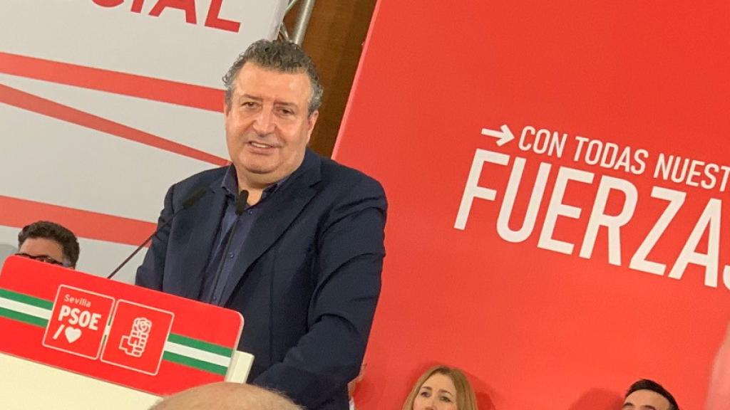 Javier Fernández, este martes en el comité provincial del PSOE de Sevilla.