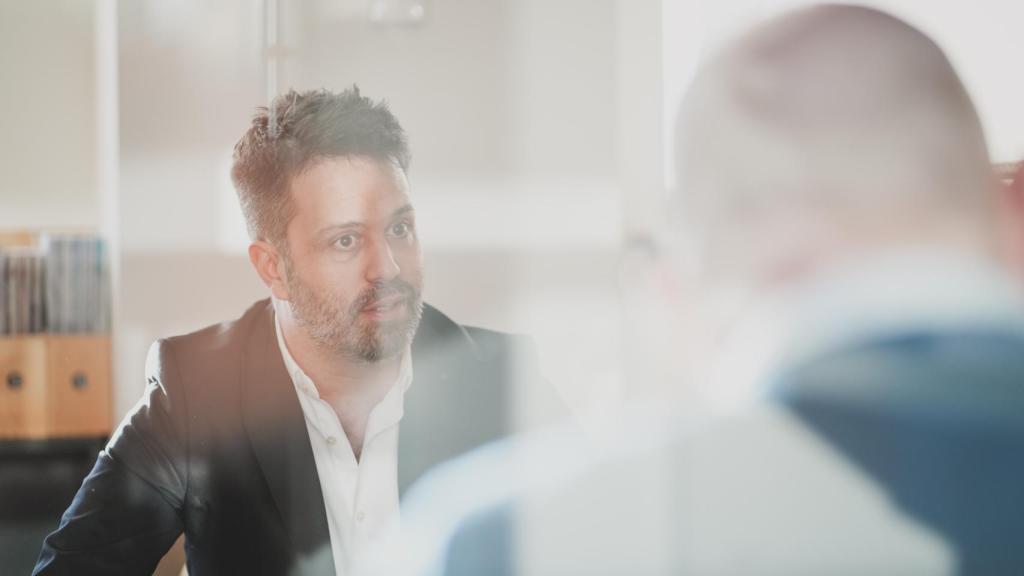 Xavier Colás durante la entrevista con EL ESPAÑOL.