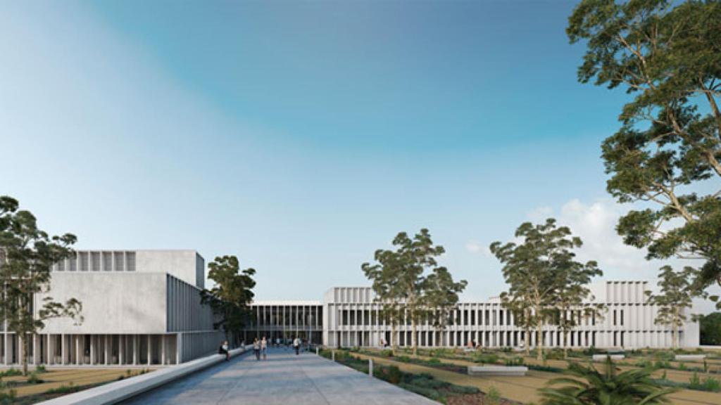 Otra imagen de la futura Facultad de Turismo.