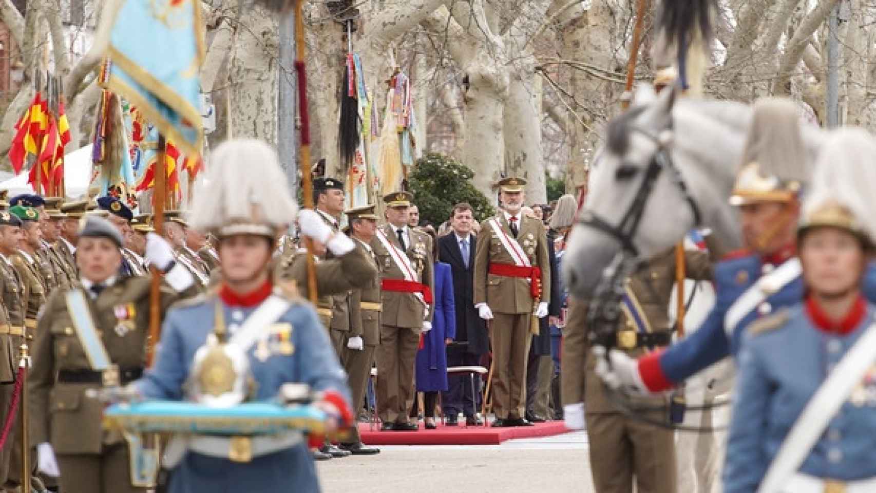 El rey Felipe VI durante el desfile de Farnesio 12