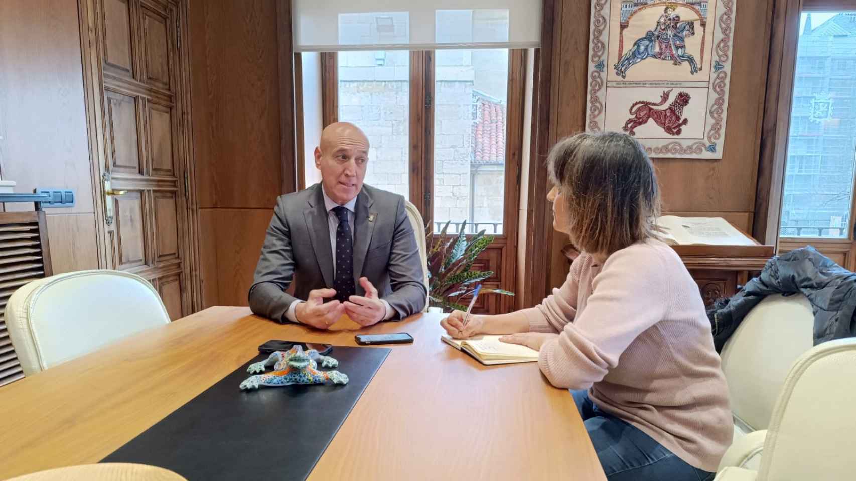 José Antonio Diez, durante la entrevista con El Español - Noticias de Castilla y León