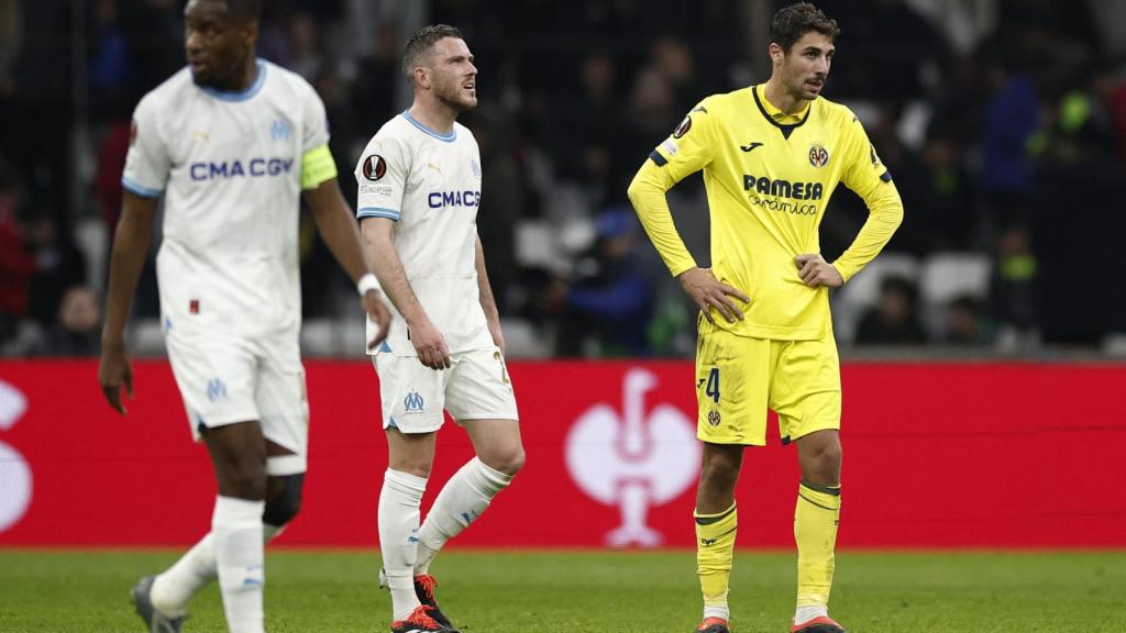 Comesaña, cabizbajo tras un gol del Marsella.