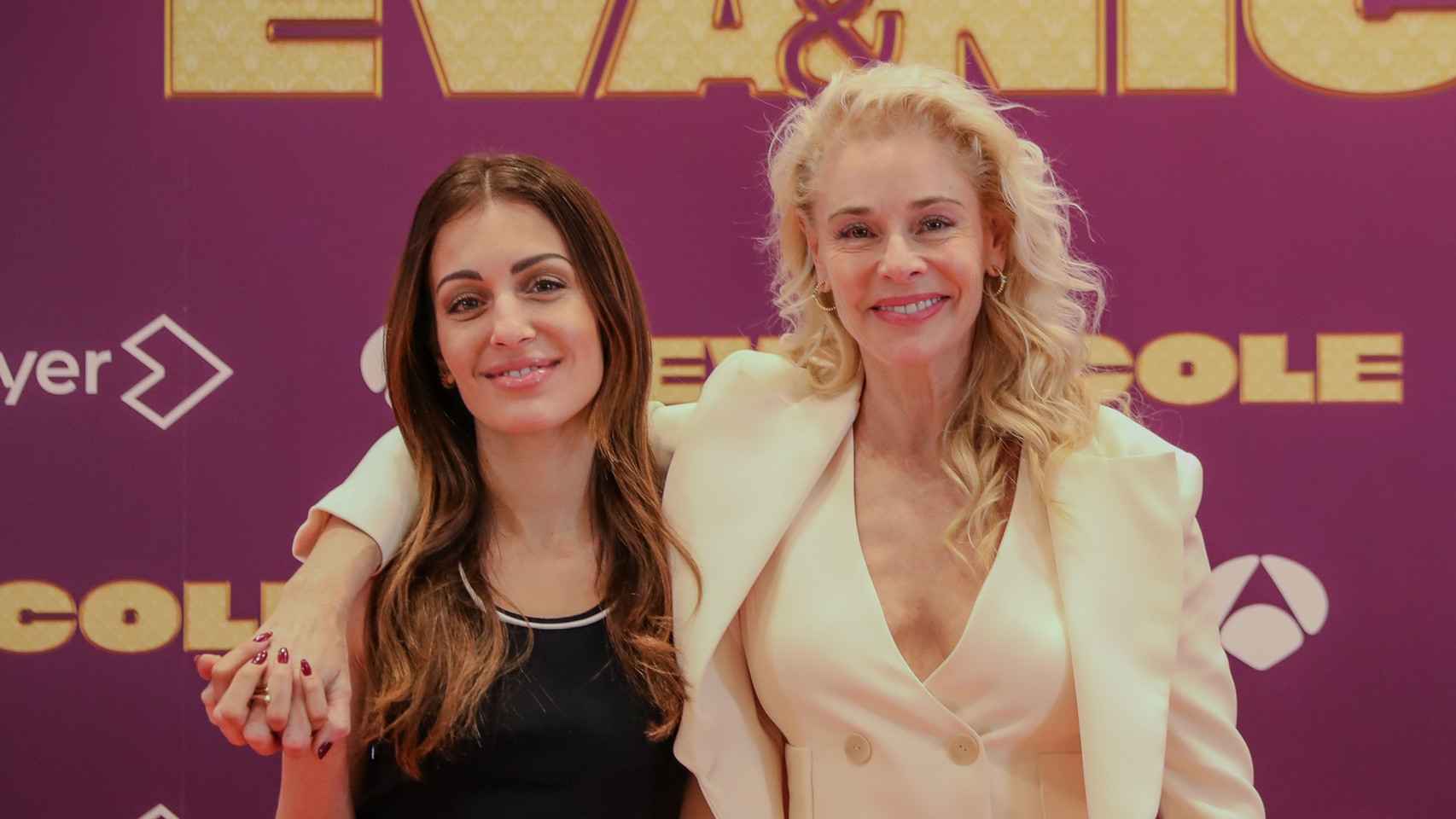 Hiba Abouk y Belén Rueda en la presentación de 'Eva & Nicole' en el 27 Festival de Málaga.