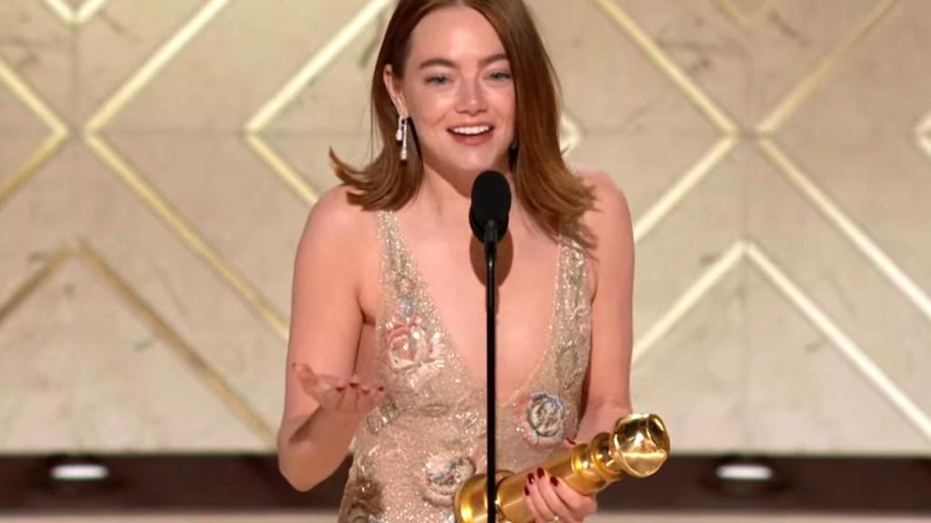 Emma Stone en los Globs de Oro