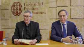 El alcalde de Salamanca, Carlos García Carbayo, y el rector de la UPSA, Santiago García-Jalón de la Lama, han inaugurado este encuentro