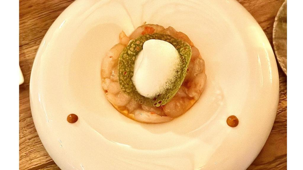 Tarta de gamba de La Santa.