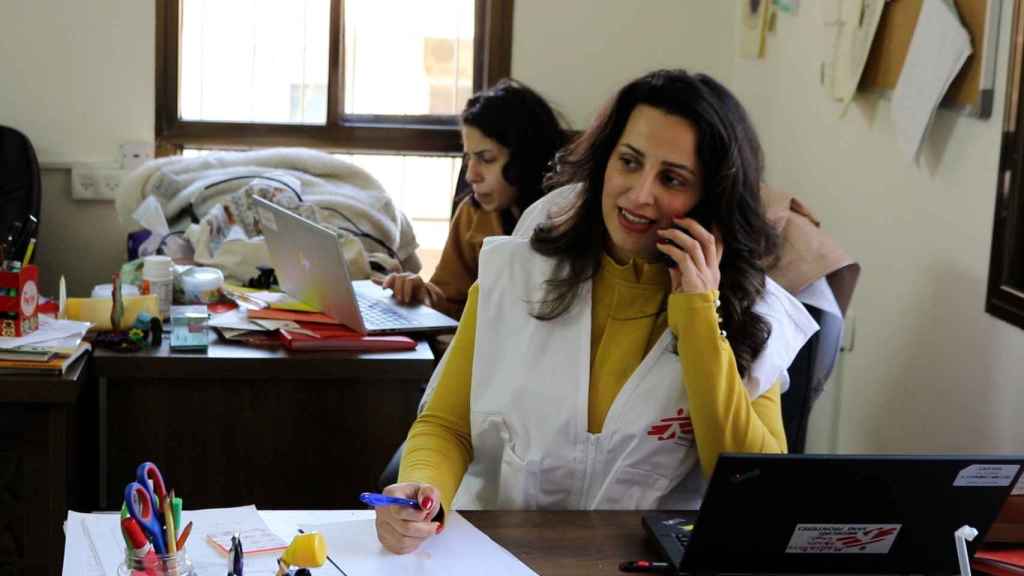 Noura Arafat, mediadora intercultural de MSF en Nablus, Cisjordania.