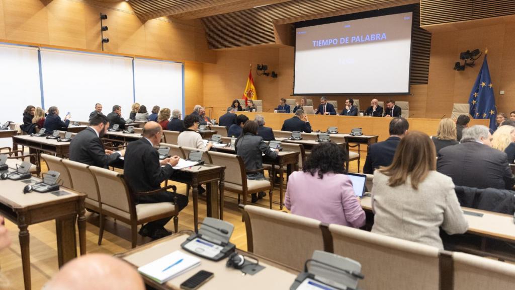Asistentes en la Comisión de Justicia, en el Congreso de los Diputados, este jueves.