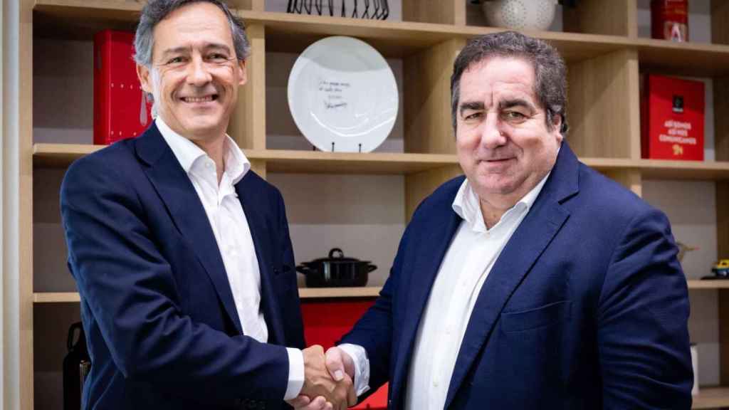 El CEO de Fertiberia, Javier Goñi, y el CEO de Grupo Gallo, Fernando Fernández .