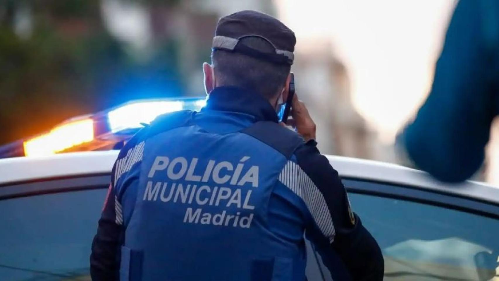 Un agente de la Policía Municipal de Madrid.