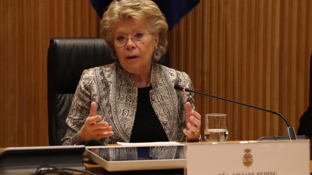Viviane Reding durante su intervención.