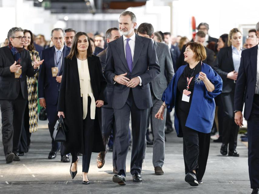 Los Reyes, durante su visita a ARCO.