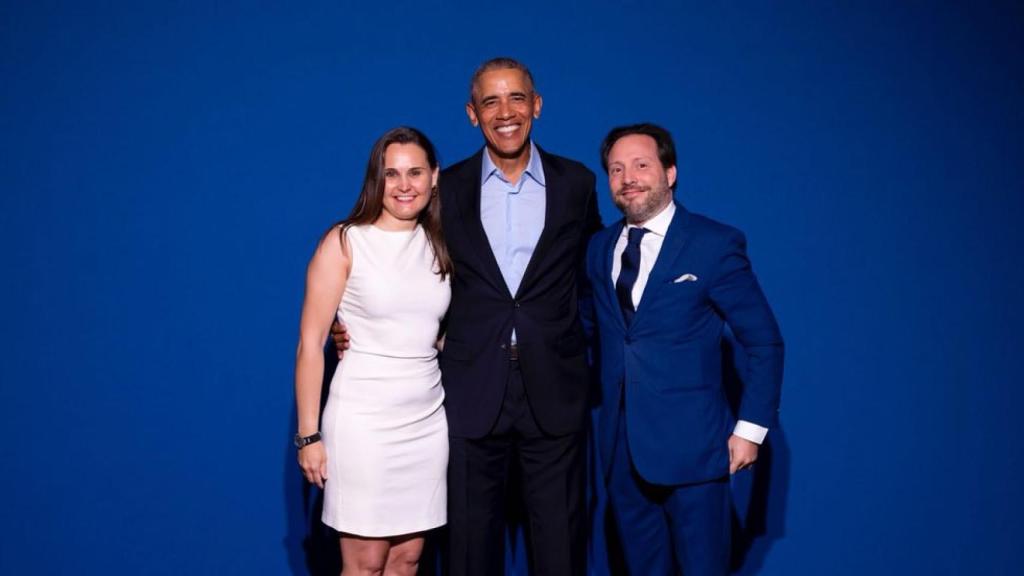Alessia Putin, con Barack Obama, en la Cumbre ALF de la Economía Circular