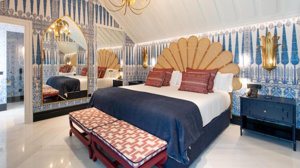 Una de las habitaciones del hotel Casa Palacio Don Ramón.