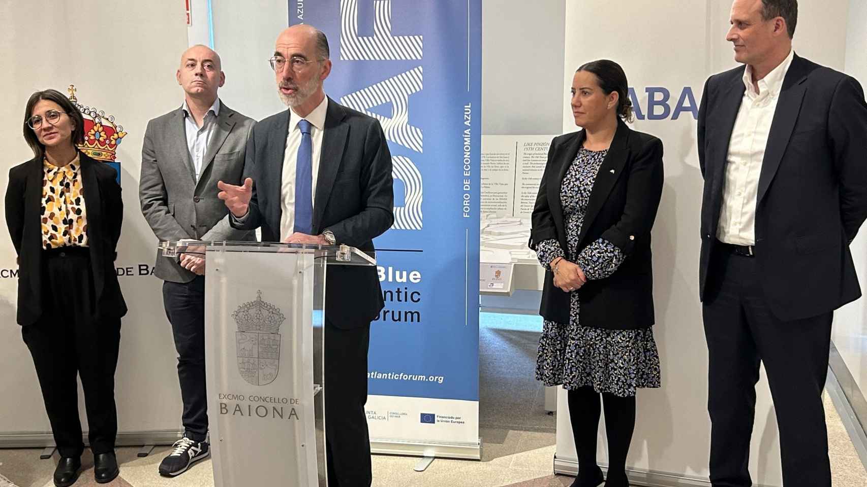 Presentación de Blue Atlantic Forum en Baiona.