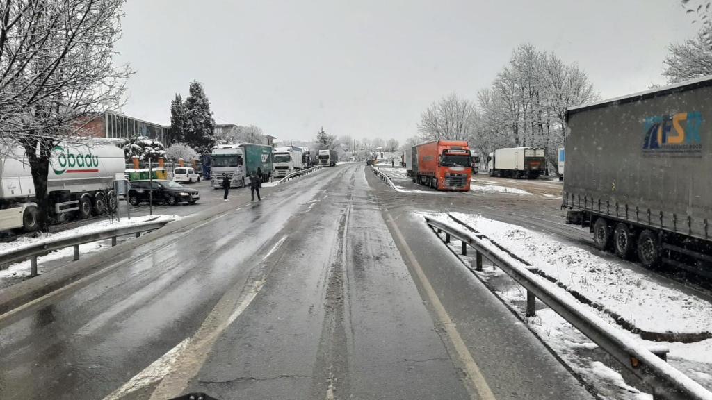 Embolsamiento de camiones en la provincia de Zamora
