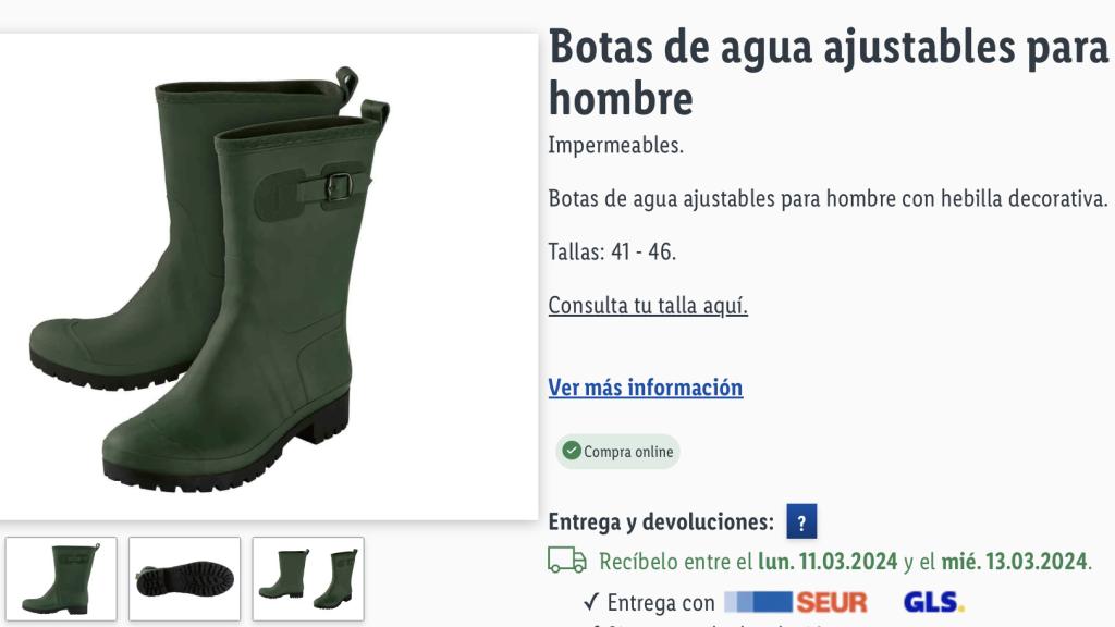 Botas de agua.
