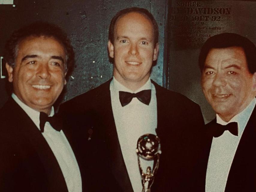 Los del Río con el príncipe Alberto de Mónaco En los 'World Music Awards'.