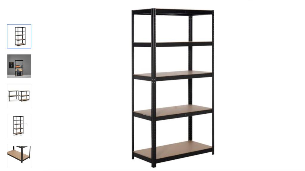 Estantería metálica.