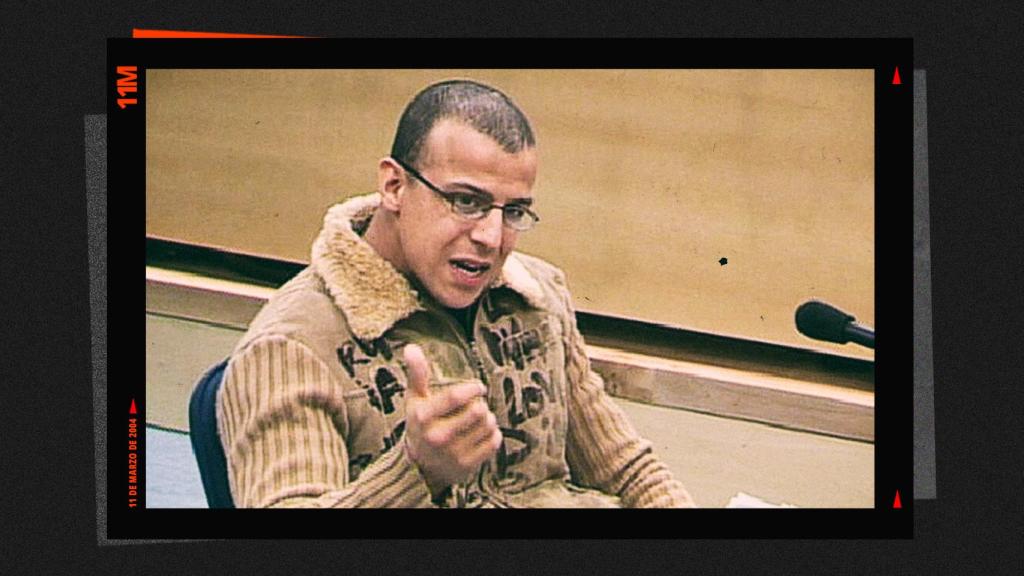 Rafá Zouhier, durante su declaración en el juicio del 11-M.