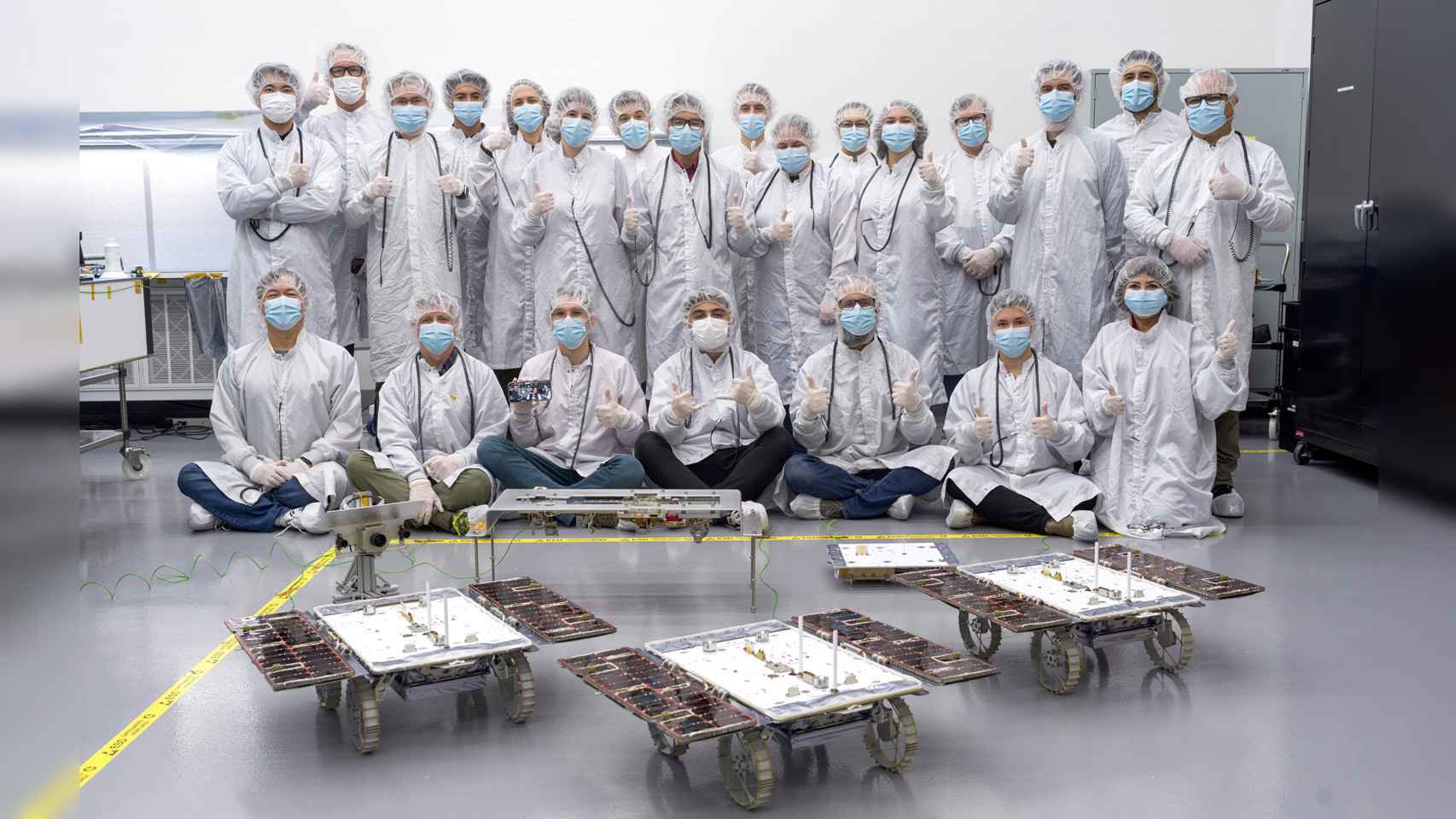 Equipo del JPL en la demostración técnica.