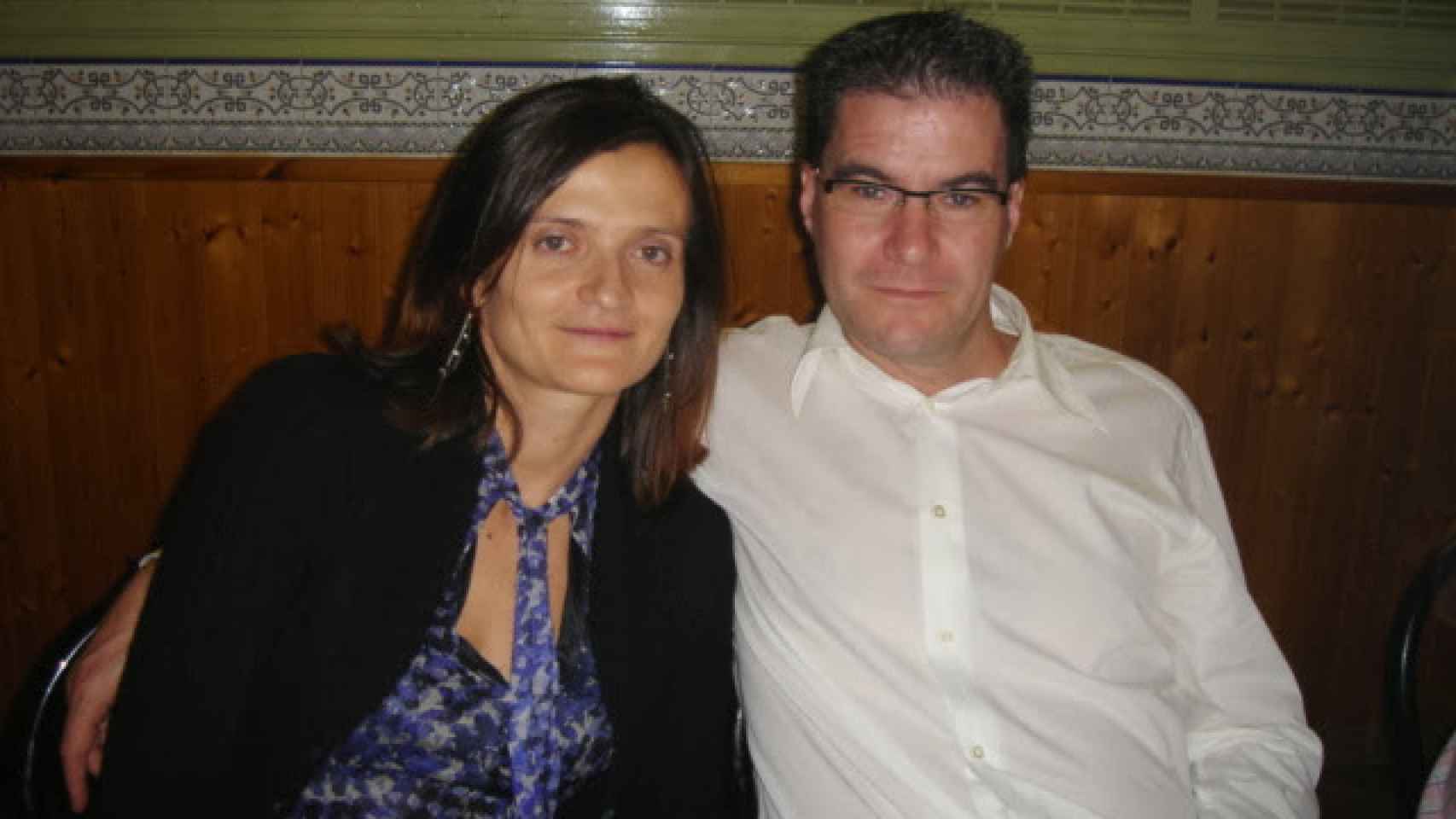 Laura y su exmarido, poco antes del atentado, en 2004.
