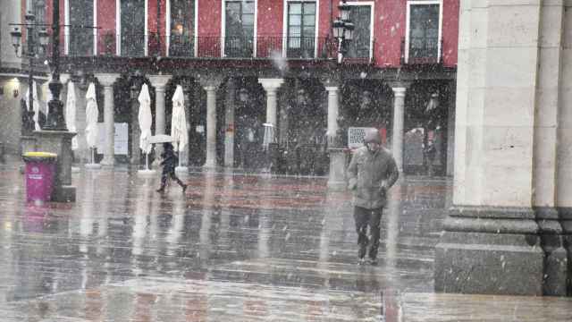 Nieva en Valladolid