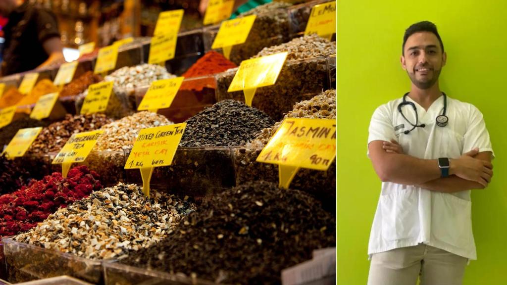 El Dr. Roberto Méndez/Una tetería tradicional (Maks Karochkin/Flickr)