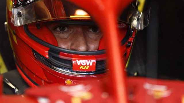 Carlos Sainz, dentro de su Ferrari en el Gran Premio de Arabia Saudí 2024