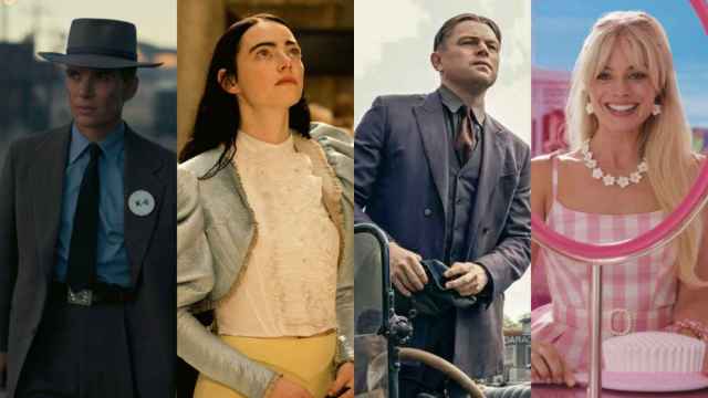 Cillian Murphy en 'Oppenheimer', Emma Stone en 'Pobres criaturas', Leonardo DiCaprio en 'Los asesinos de la luna' y Margot Robbie en 'Barbie'