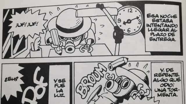 Autorretrato de Akira Toriyama en el número 12 de 'Dr. Slump', 1980 (edición española de Planeta-DeAgostini Cómics, 1997)