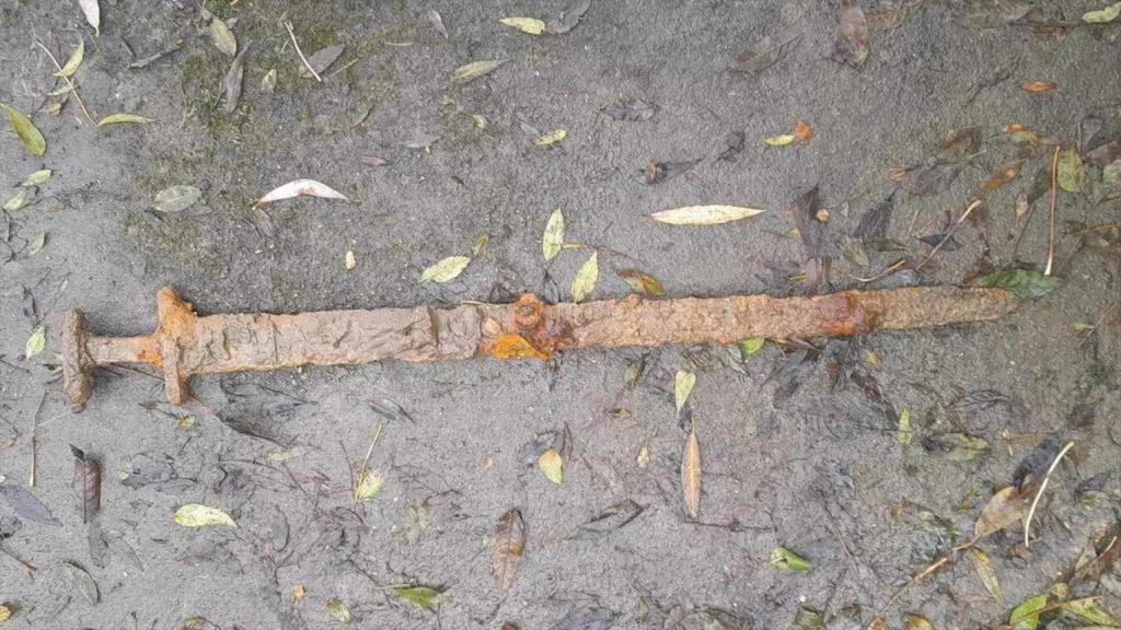 Fotografía de la espada vikinga