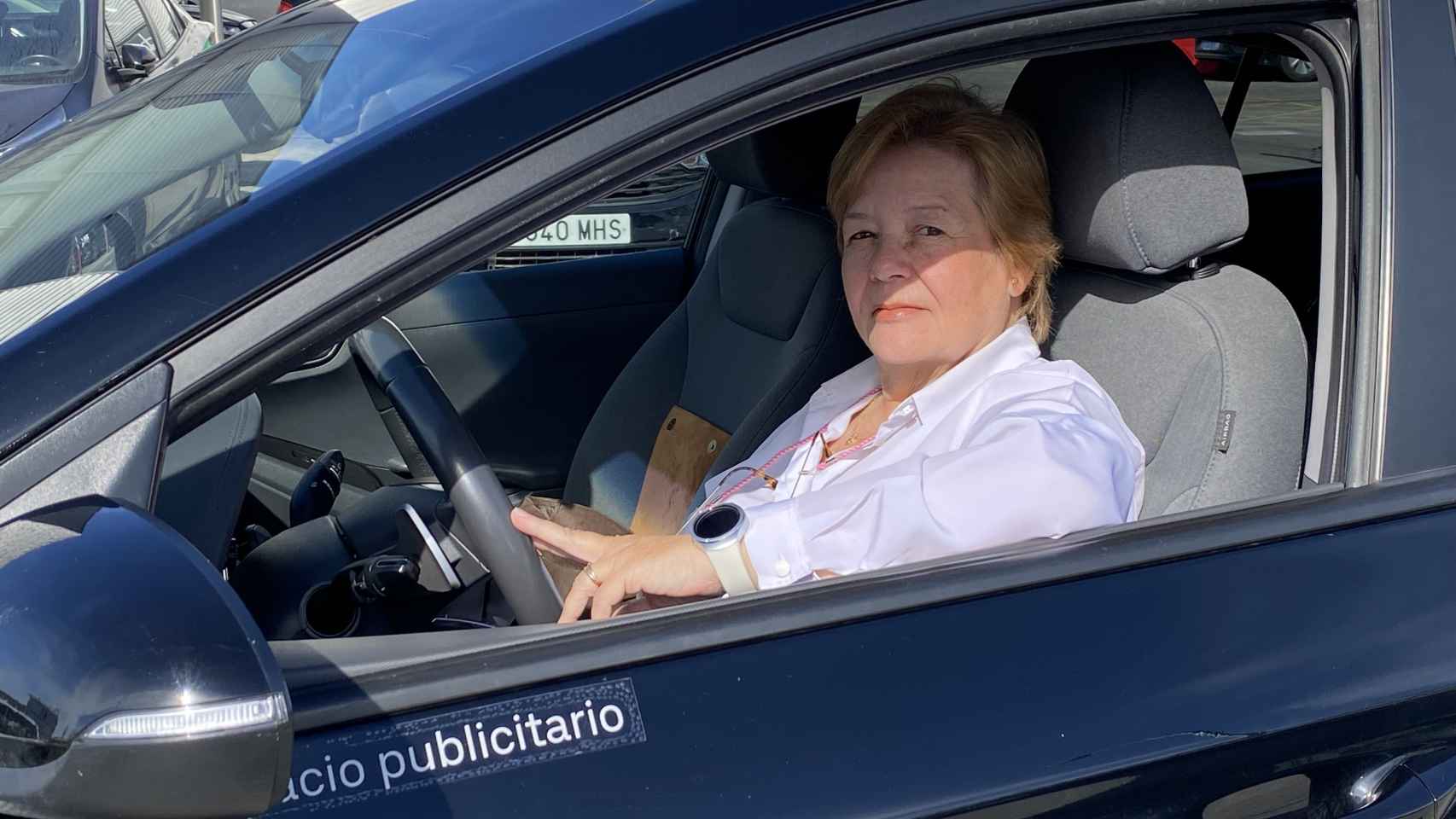 María, conductora de VTC en Uber.