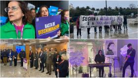 8-M en A Coruña: Actos institucionales y manifestaciones de estudiantes al ritmo de Guadi Galego