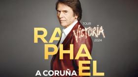 Cartel del concierto de Raphael en A Coruña