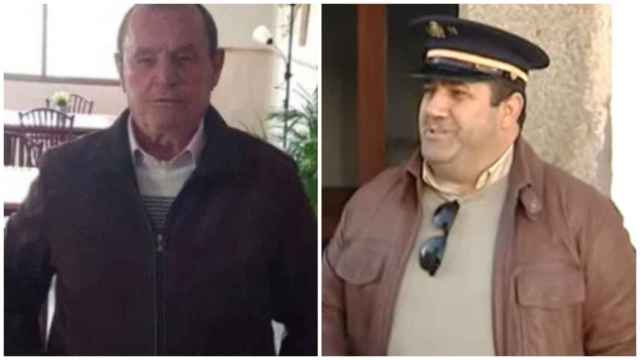Vecinos y amigos de Vicente Sánchez  (izq) confirman la identidad del alguacil del pueblo, José María Lindo (der), principal sospechoso de su desaparición y muerte.