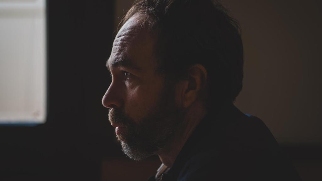 Cyrille Martin, este sábado en una cafetería de Guadalajara pocas horas antes de la proyección de su documental.